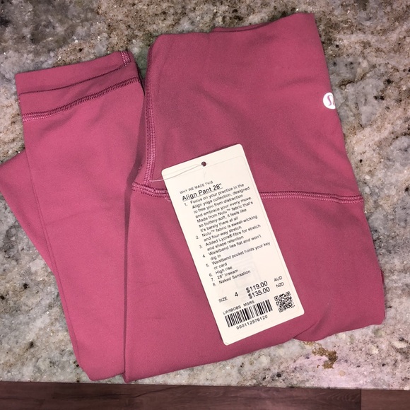 NWT! - LULULEMON Align HR Pant 28” size 4 - Picture 7 of 7